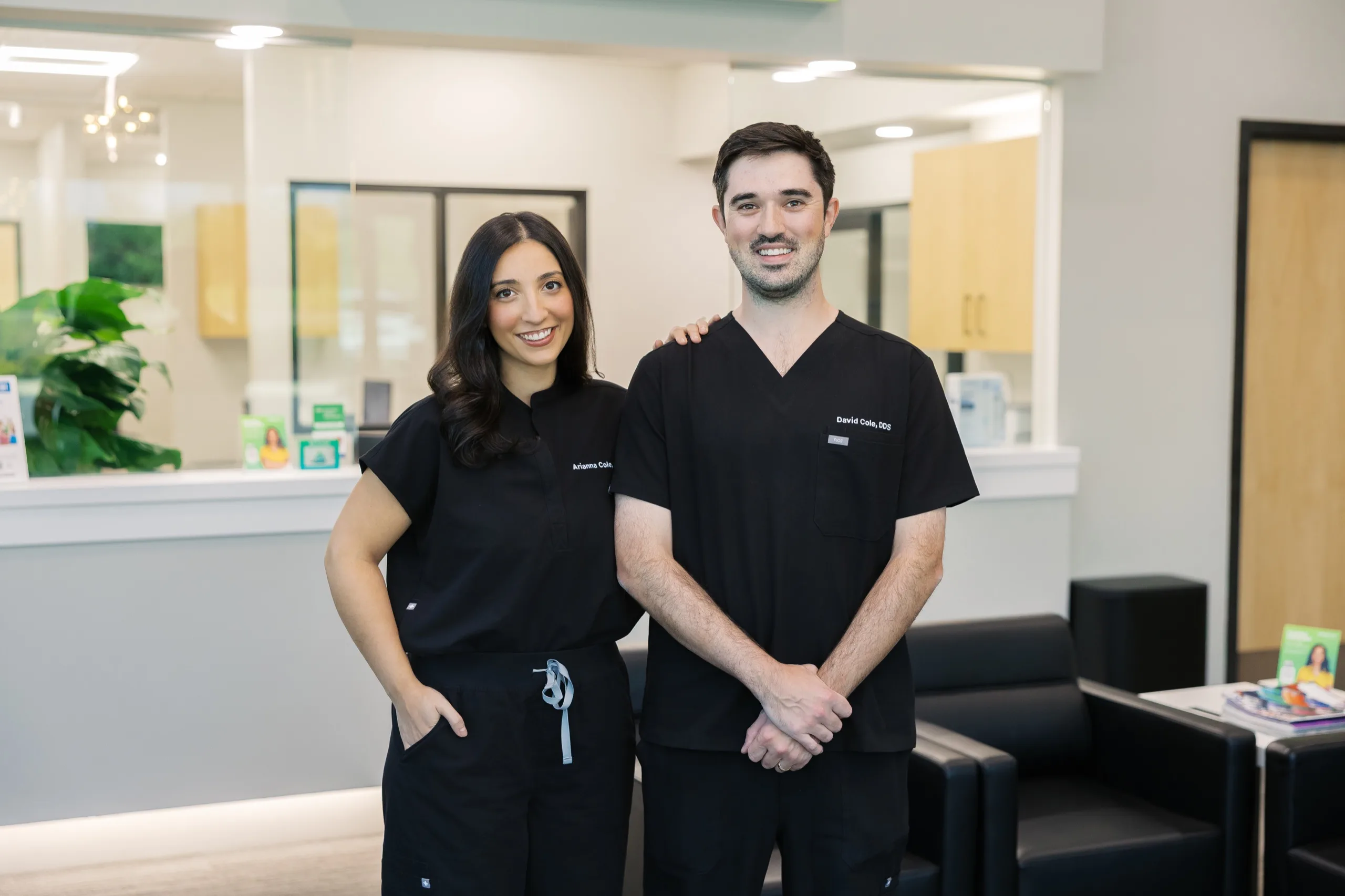 Dr. Arianna Cole and Dr. David Cole at Elite Dental in West Little Rock.