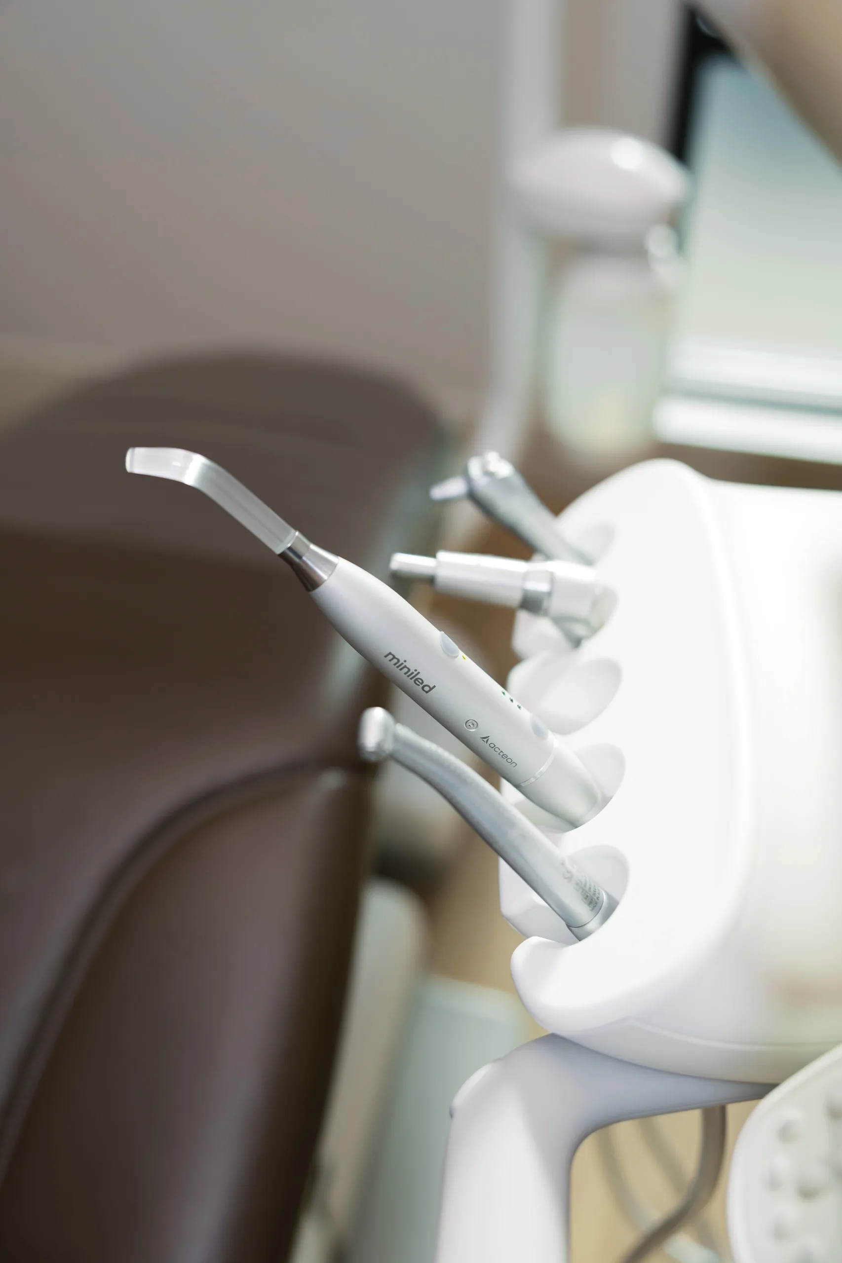 A clinical dental instrument in an Elite Dental treatment room.